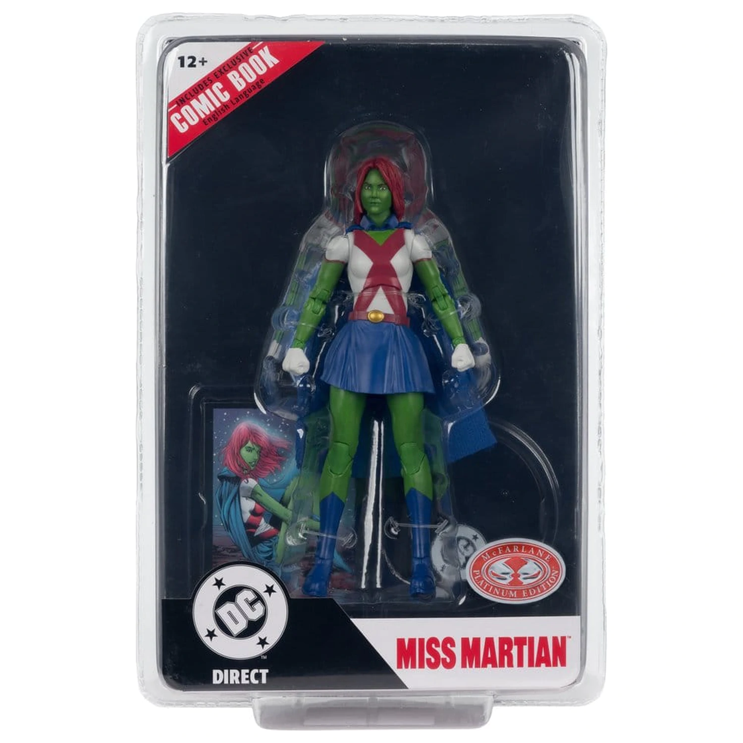 DC Direct Page Punchers Akční figurka Miss Martian (Teen Titans #41) (Red Platinum Edition) 17 cm fotografii produktu