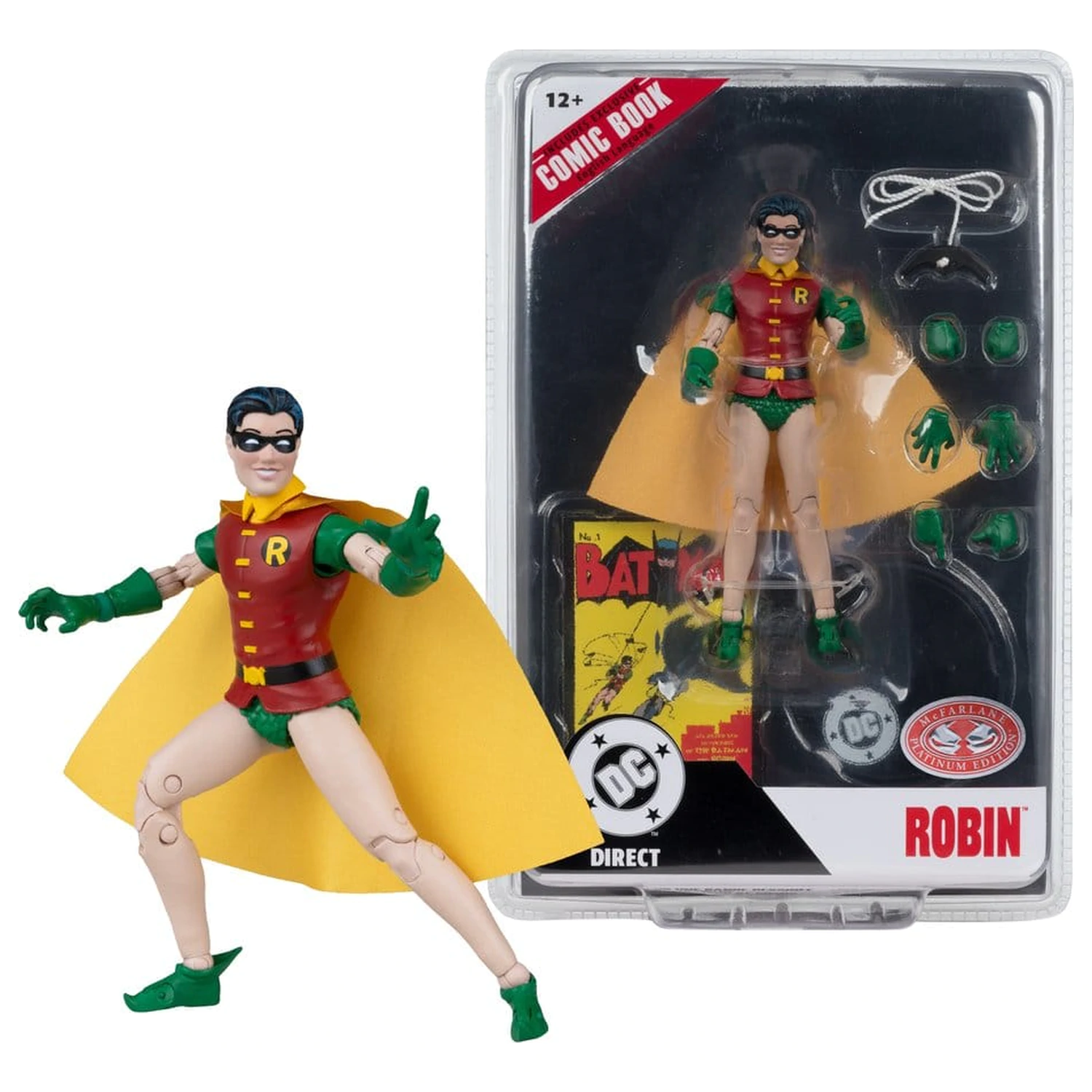 DC Direct Page Punchers akční figurka Robin Dick Grayson (Batman #1) (Red Platinum Edition) 14 cm fotografii produktu
