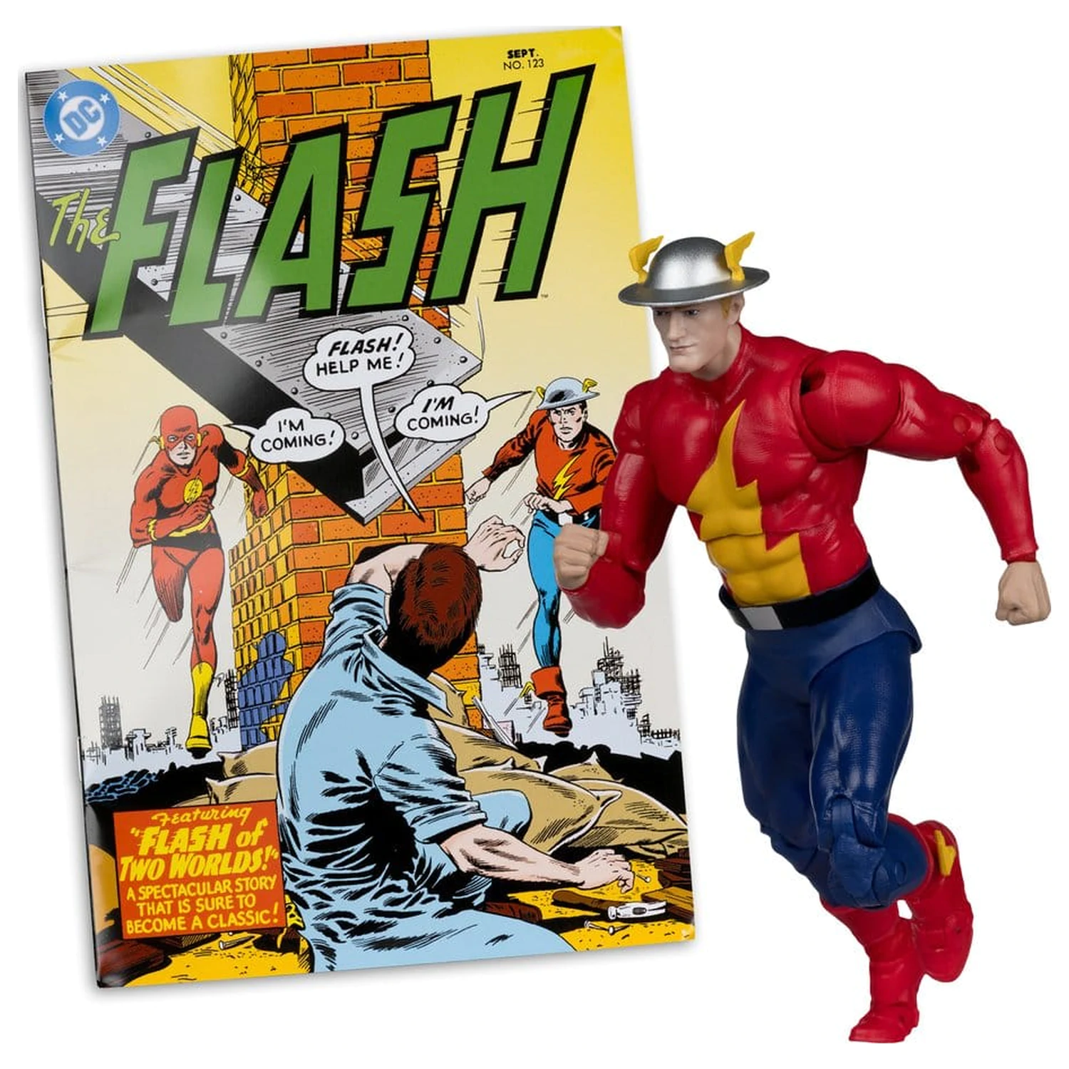 DC Direct Page Punchers akční figurka The Flash Jay Garrick (The Flash #123) (Red Platinum Edition) 18 cm fotografii produktu