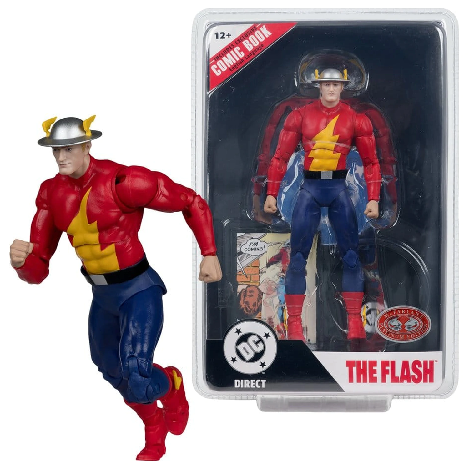 DC Direct Page Punchers akční figurka The Flash Jay Garrick (The Flash #123) (Red Platinum Edition) 18 cm fotografii produktu