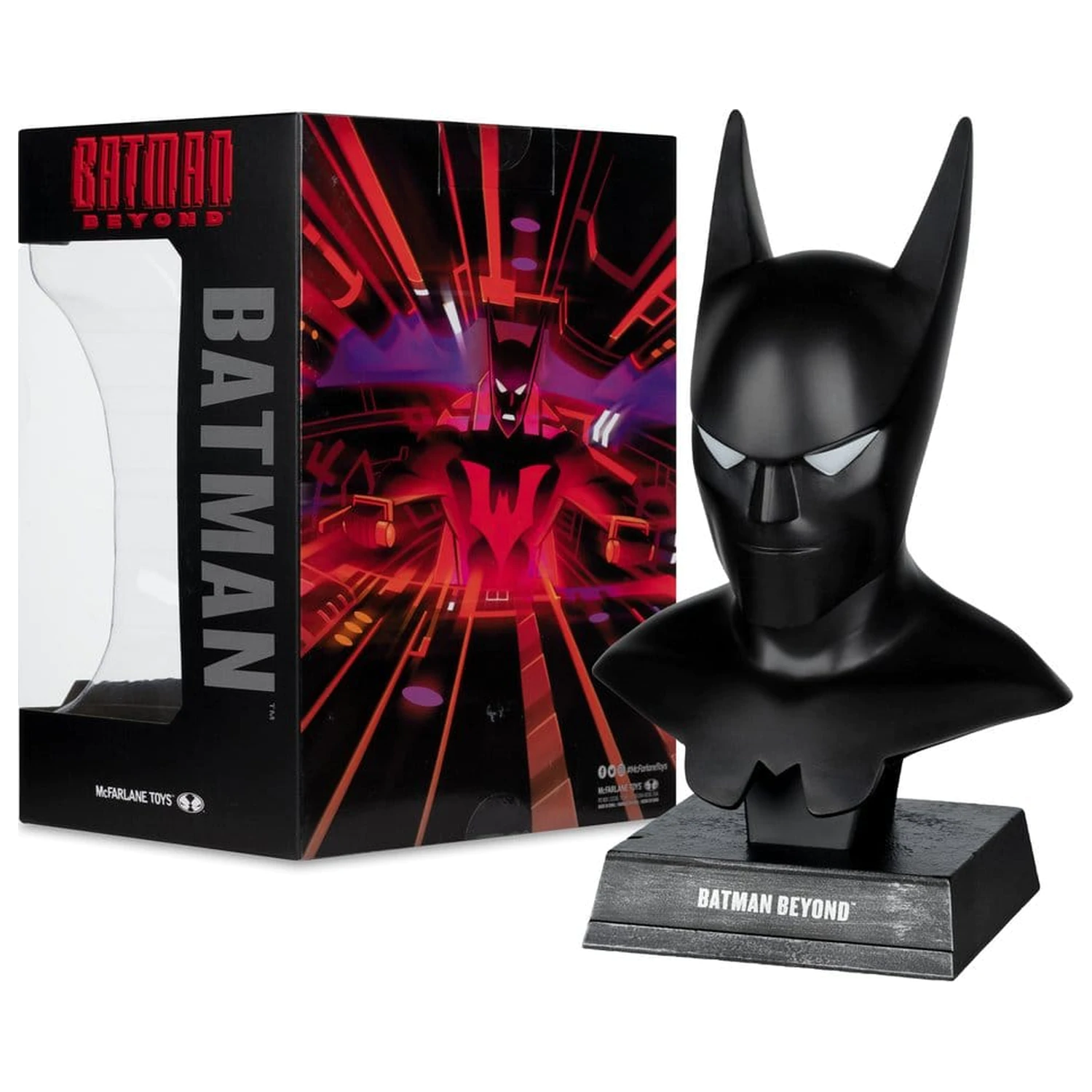 DC Direct replika rekvizity 1/3 Batman Cowl (Batman Beyond Animated) 18 cm fotografii produktu