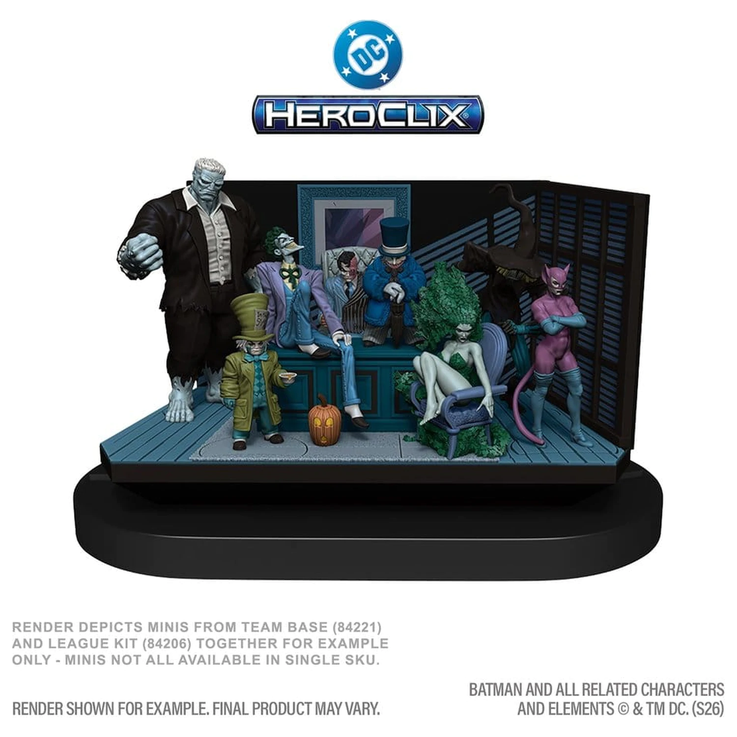 DC HeroClix SwitchClix Minifigurky s podstavcem The Long Halloween Team Base 23 cm fotografii produktu