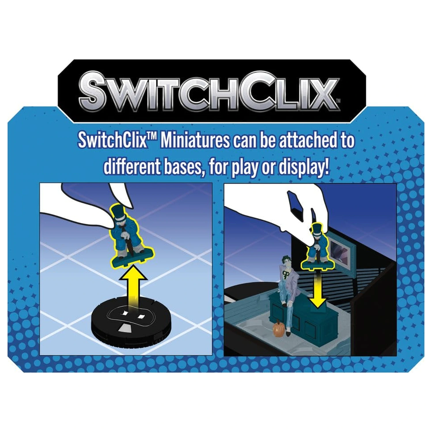 DC HeroClix SwitchClix Minifigurky s podstavcem The Long Halloween Team Base 23 cm fotografii produktu