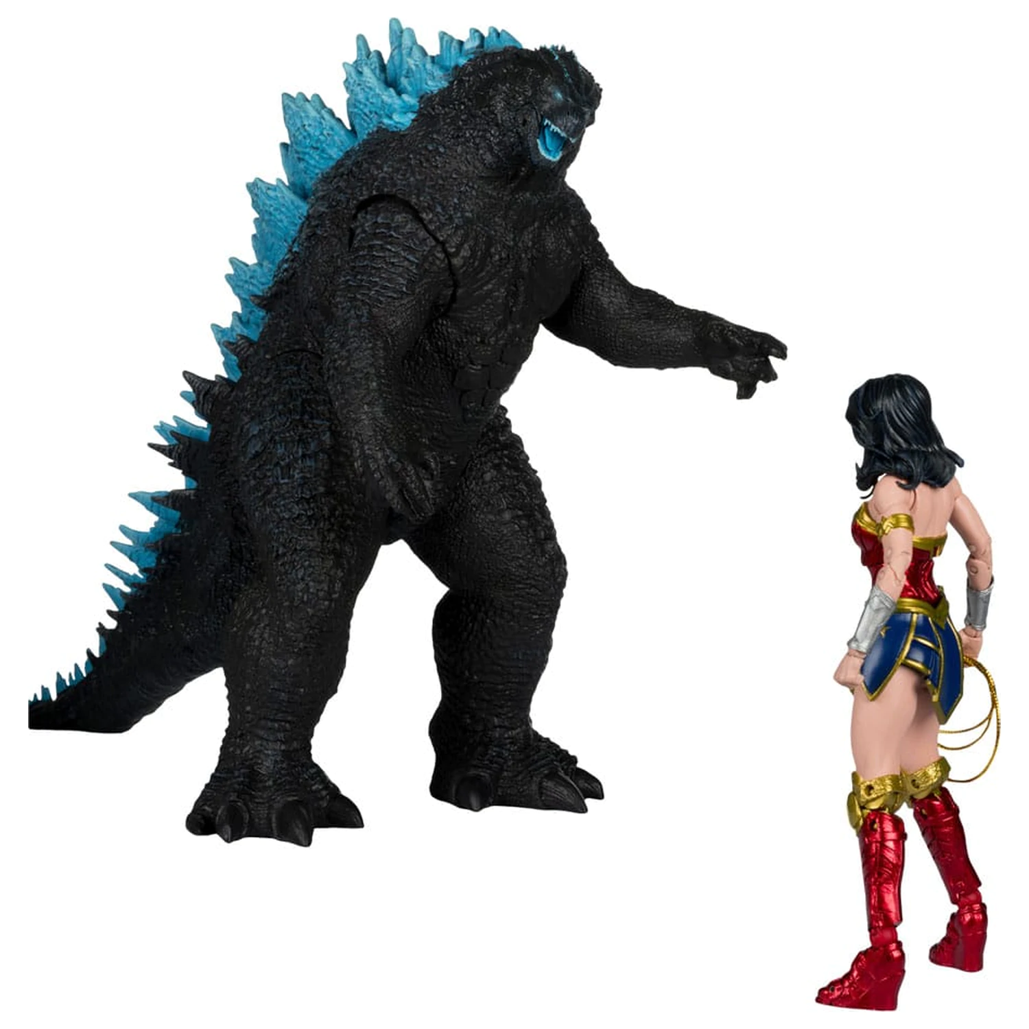 DC Justice League Monsterverse DC Multiverse akční figurky 2-balení Wonder Woman Vs. Atomic Blast Godzilla 18 cm fotografii produktu