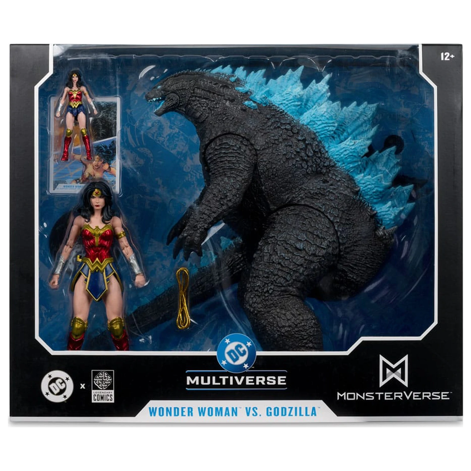 DC Justice League Monsterverse DC Multiverse akční figurky 2-balení Wonder Woman Vs. Atomic Blast Godzilla 18 cm fotografii produktu