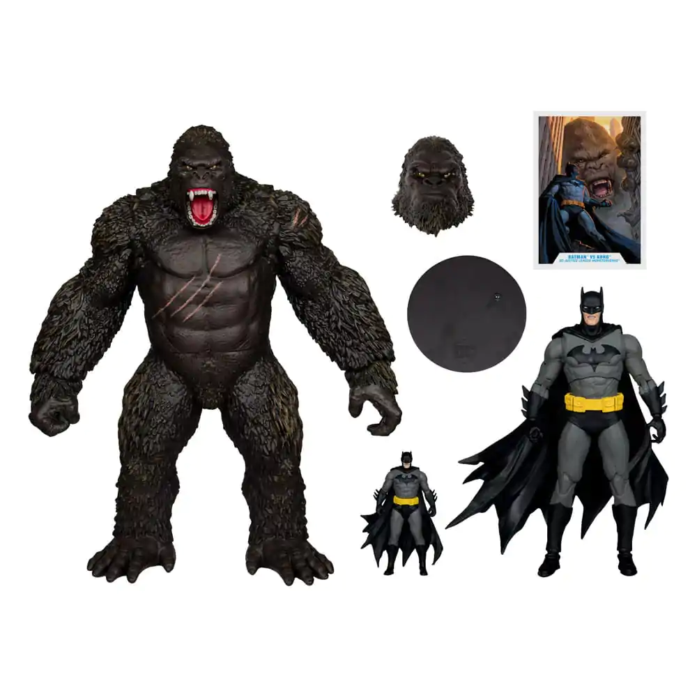 DC Justice League Monsterverse DC Multiverse Akční figurky 2-Pack Batman & Kong 29 cm fotografii produktu