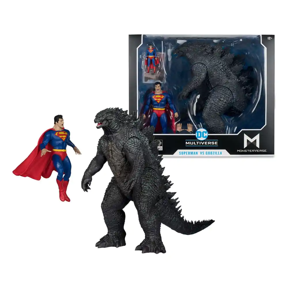 DC Justice League Monsterverse DC Multiverse Akční figurky 2-Pack Superman Vs. Godzilla 30 cm fotografii produktu