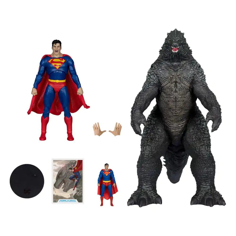 DC Justice League Monsterverse DC Multiverse Akční figurky 2-Pack Superman Vs. Godzilla 30 cm fotografii produktu