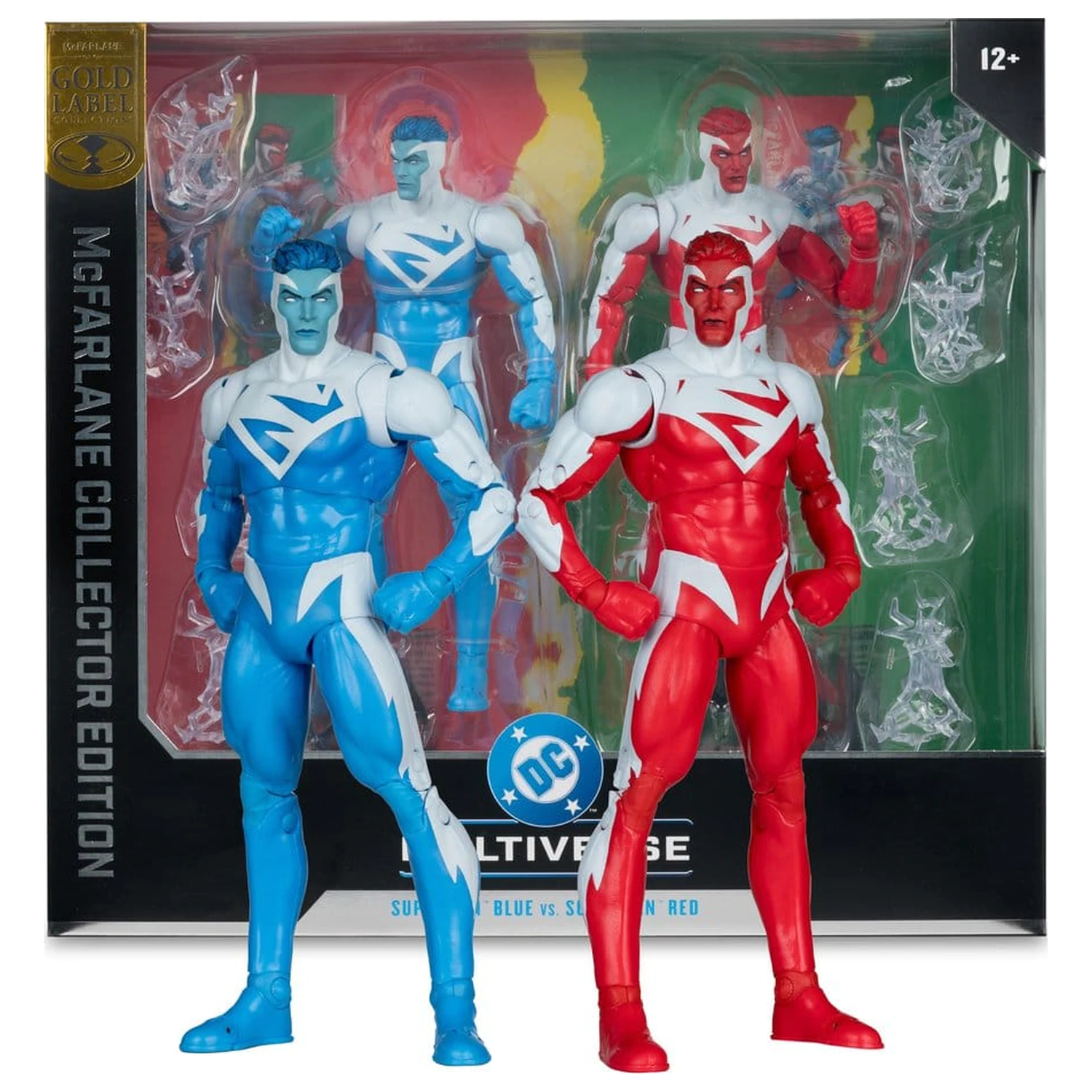 DC Multiverse Akční figurky 2-Pack Superman Blue vs. Superman Red (Gold Label) 18 cm fotografii produktu