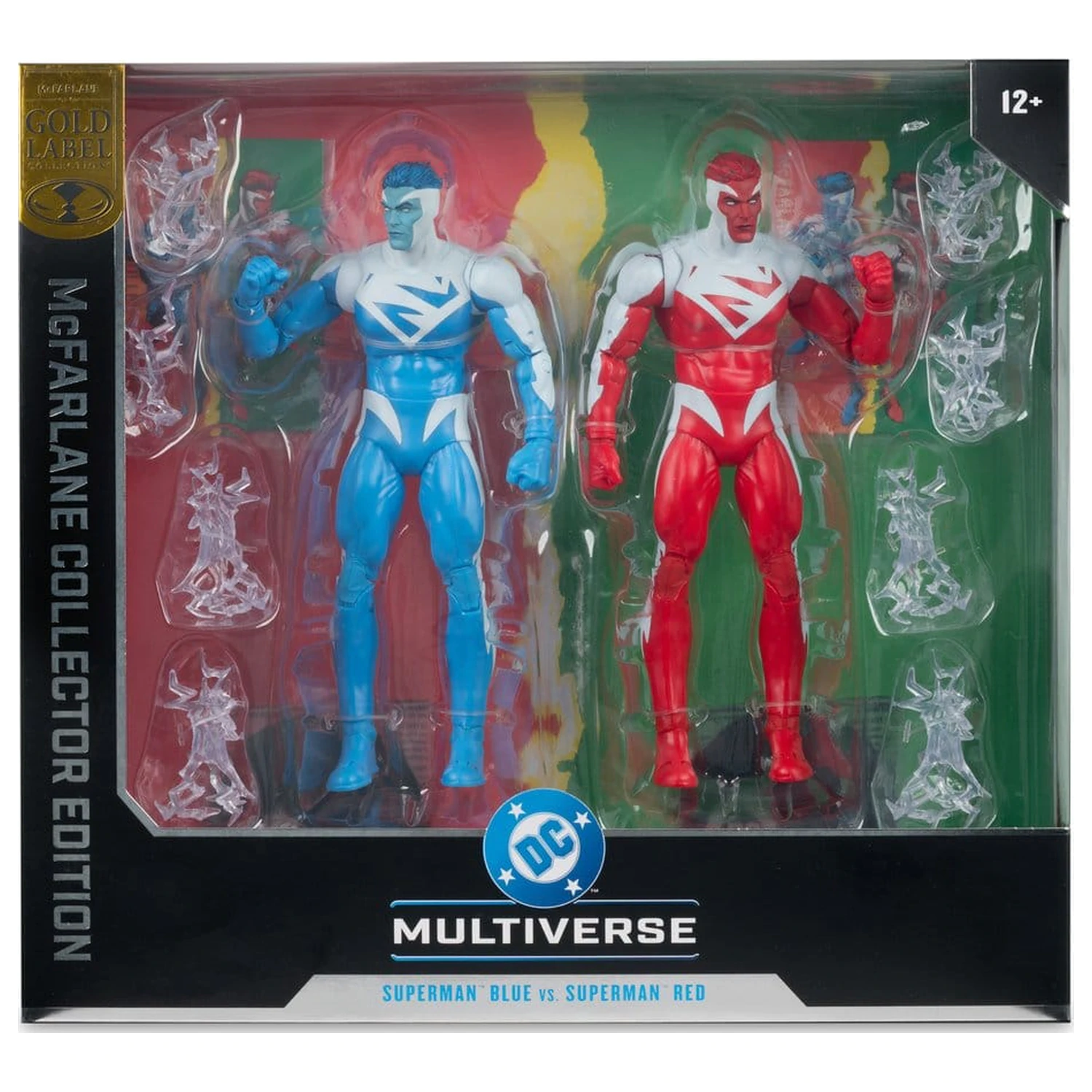 DC Multiverse Akční figurky 2-Pack Superman Blue vs. Superman Red (Gold Label) 18 cm fotografii produktu