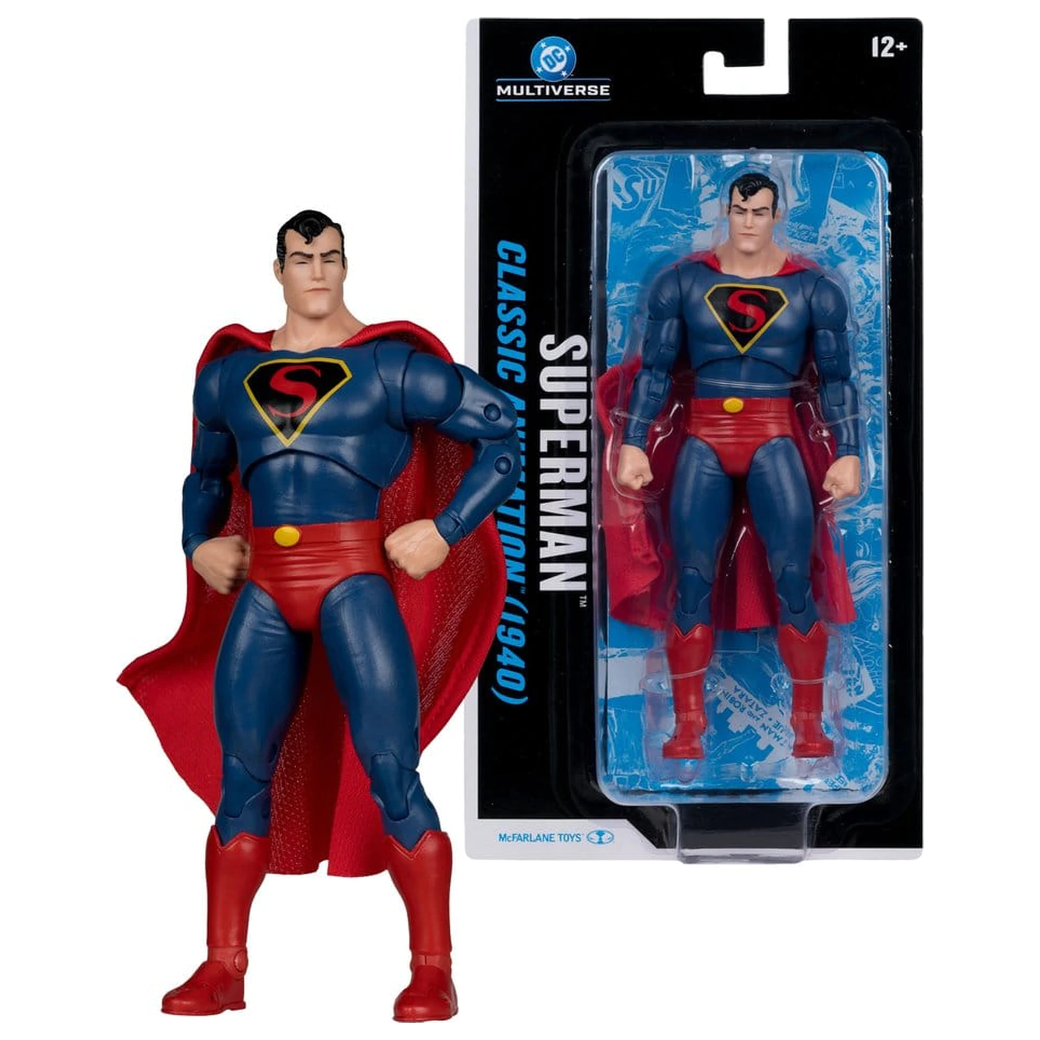 DC Multiverse Akční figurka Superman (Classic Animation 1940) 19 cm fotografii produktu