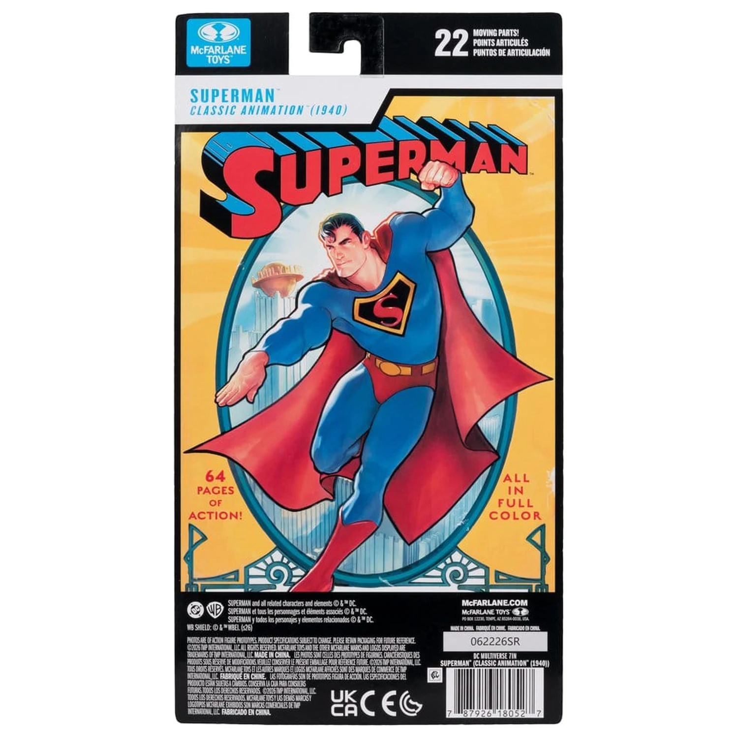 DC Multiverse Akční figurka Superman (Classic Animation 1940) 19 cm fotografii produktu