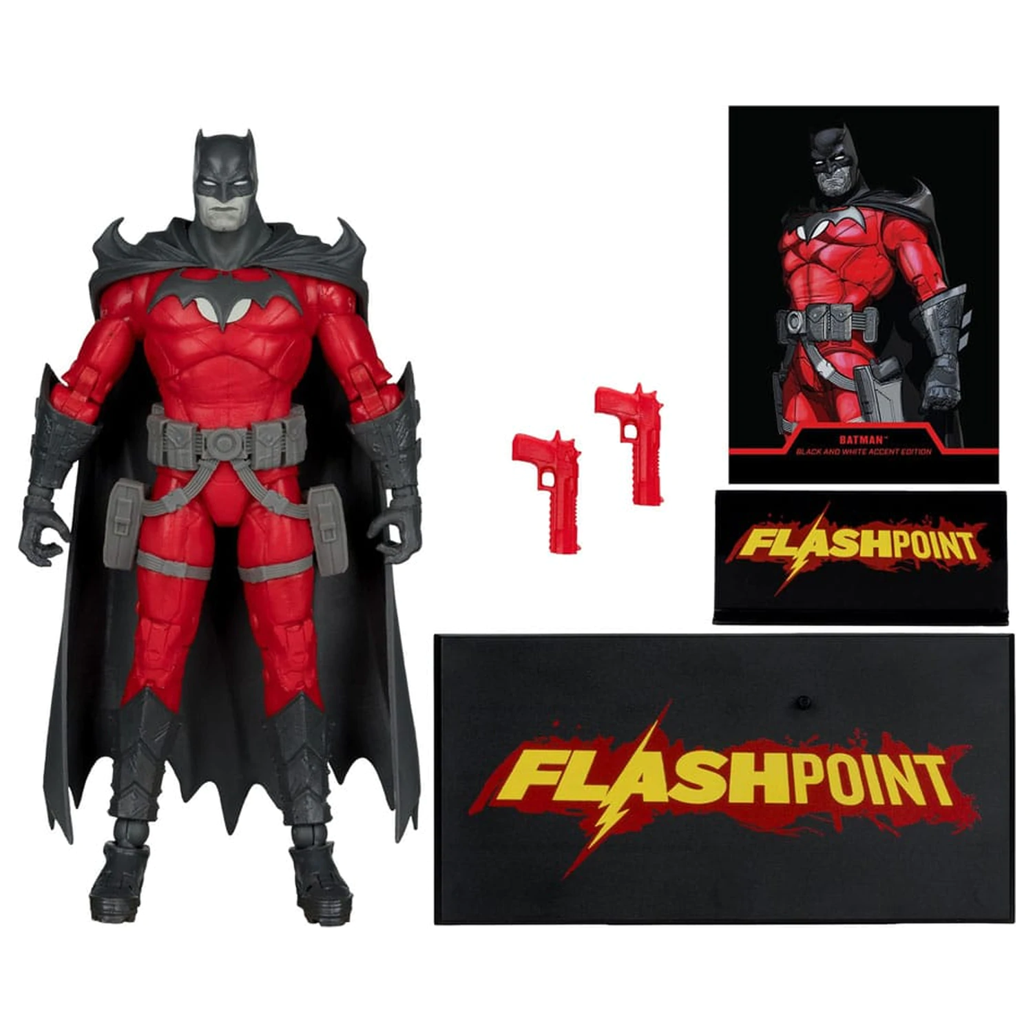 DC Multiverse akční figurka Batman (Flashpoint) (Black & White Accent Edition) (Gold Label) 18 cm fotografii produktu