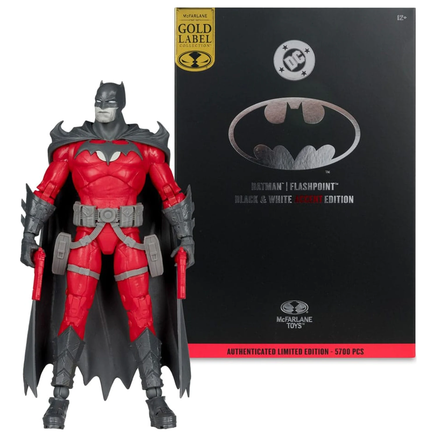 DC Multiverse akční figurka Batman (Flashpoint) (Black & White Accent Edition) (Gold Label) 18 cm fotografii produktu