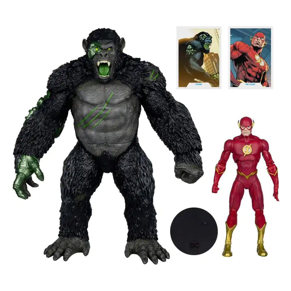 DC Multiverse Akční figurky 2-Pack Flash vs. Titano 18 cm fotografii produktu