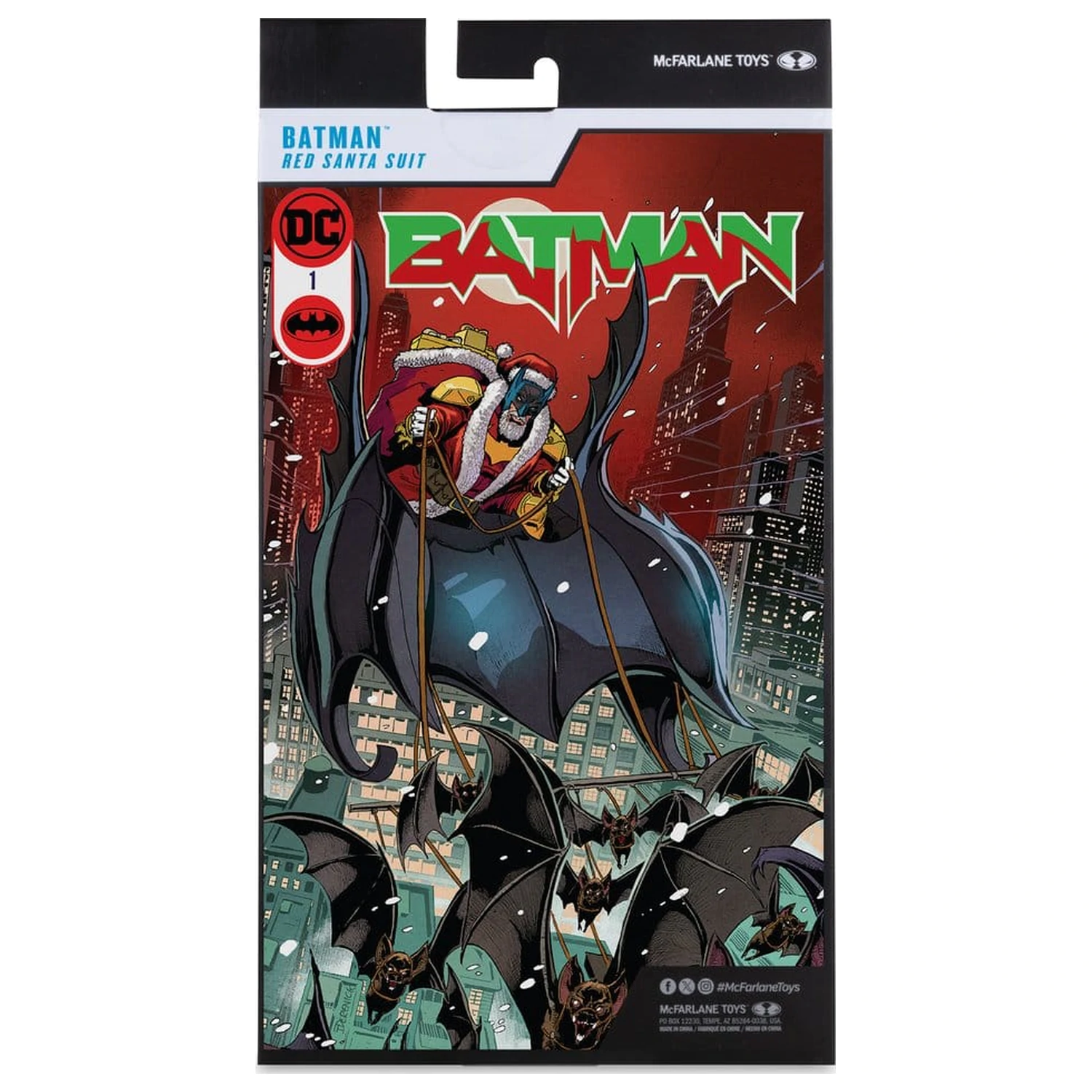 DC Multiverse McFarlane Vault Collection akční figurka Batman (Red Santa Suit) 18 cm fotografii produktu