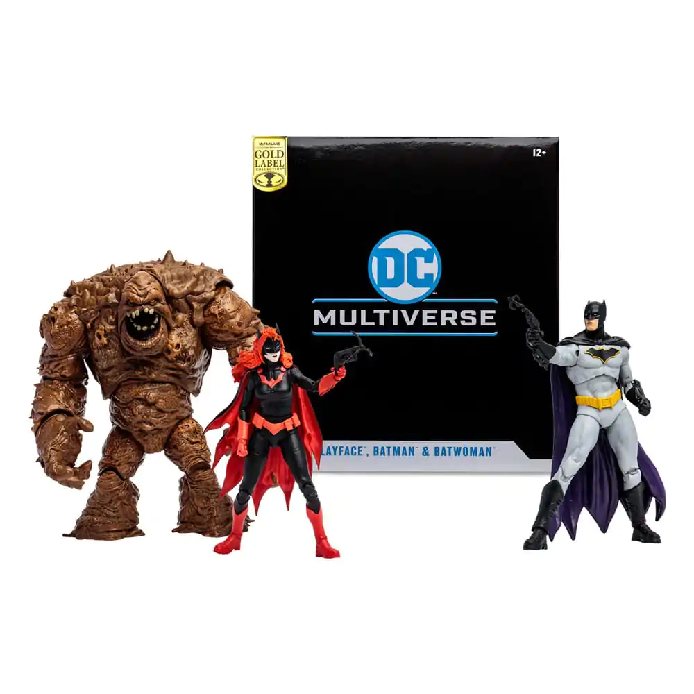 DC Multiverse akční figurky Multipack Clayface, Batman & Batwoman (DC Rebirth) (Gold Label) 18 cm fotografii produktu