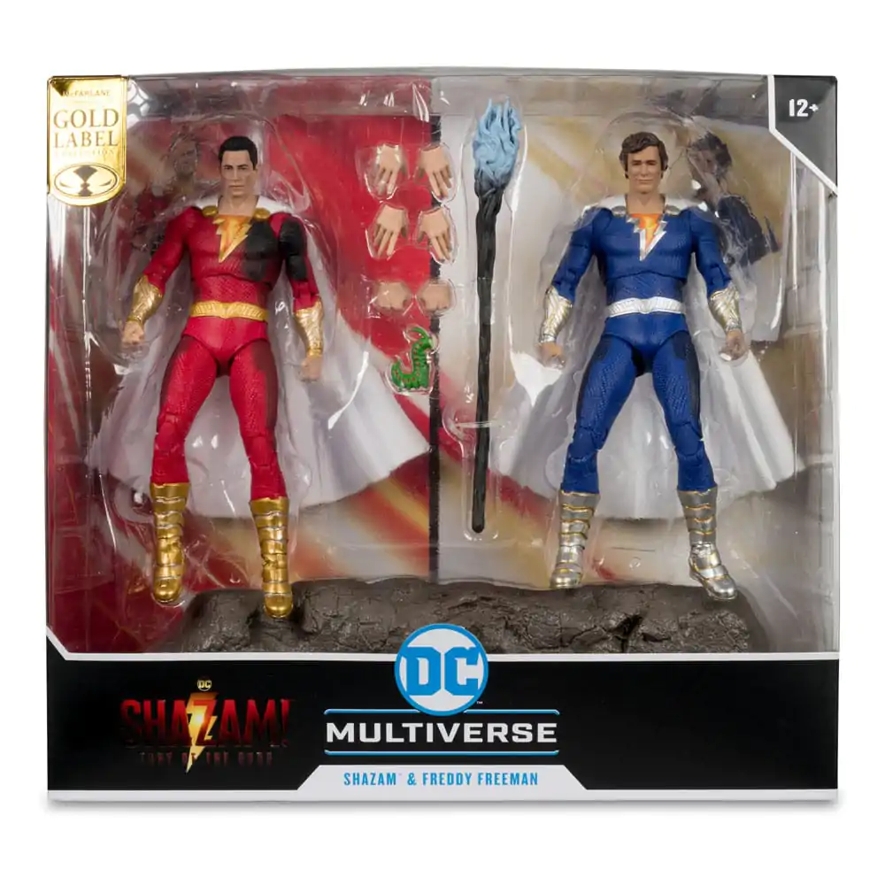 DC Multiverse Akční figurky Balení 2 Shazam (Poškození v boji) & Freddie Freeman (Gold Label) 18 cm fotografii produktu