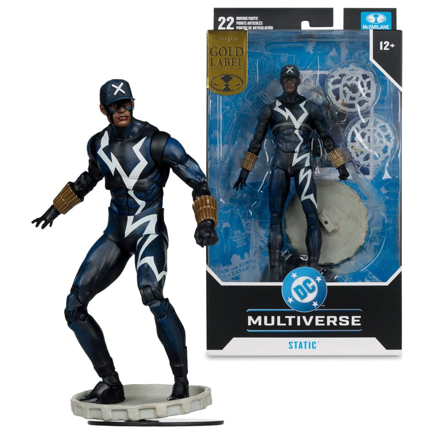 Akční figurka DC Multiverse Static Shock (Trial by Fire) (Gold Label) 18 cm fotografii produktu