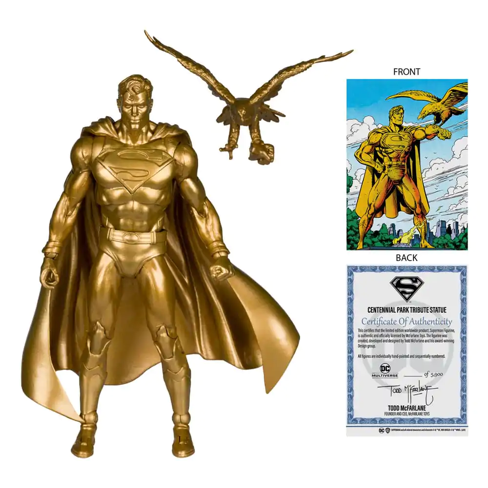 DC Multiverse akční figurka Superman (Centennial Park Tribute Statue) Gold Label 18 cm fotografii produktu