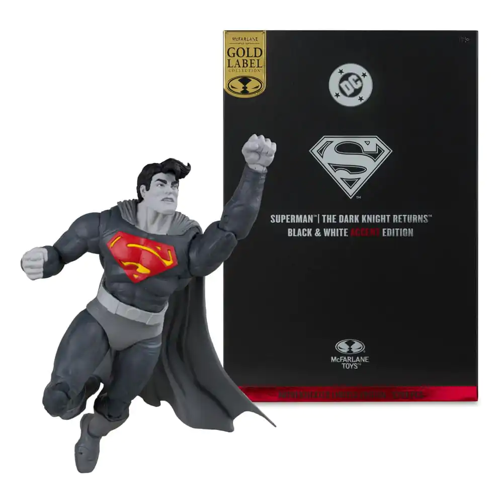 DC Multiverse Akční figurka Superman (The Dark Knight Returns) (Black & White Accent Edition) (Gold Label) 18 cm fotografii produktu
