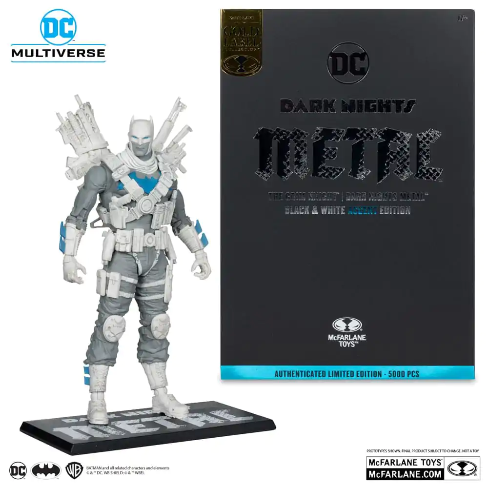 DC Multiverse Akční figurka The Grim Knight (Dark Nights Metal) (Black & White Accent Edition) (Gold Label) 18 cm fotografii produktu