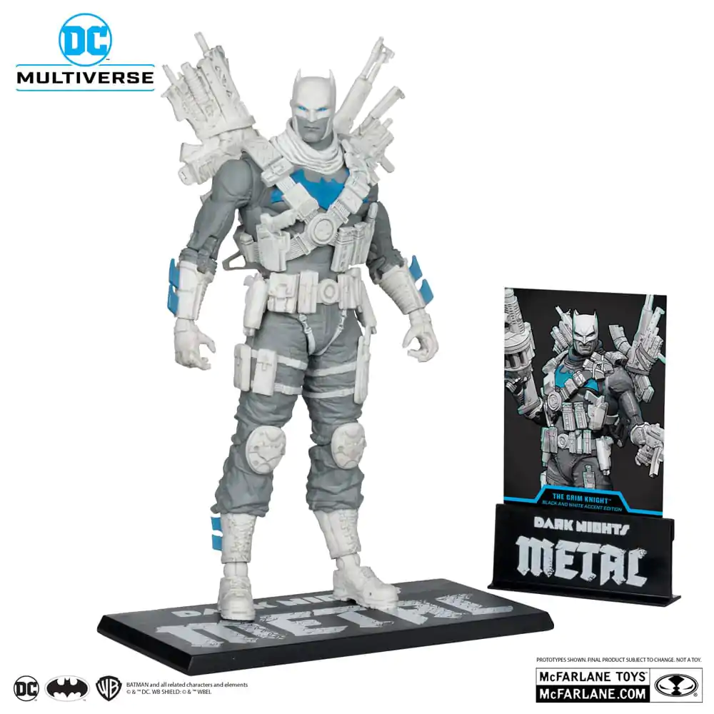 DC Multiverse Akční figurka The Grim Knight (Dark Nights Metal) (Black & White Accent Edition) (Gold Label) 18 cm fotografii produktu