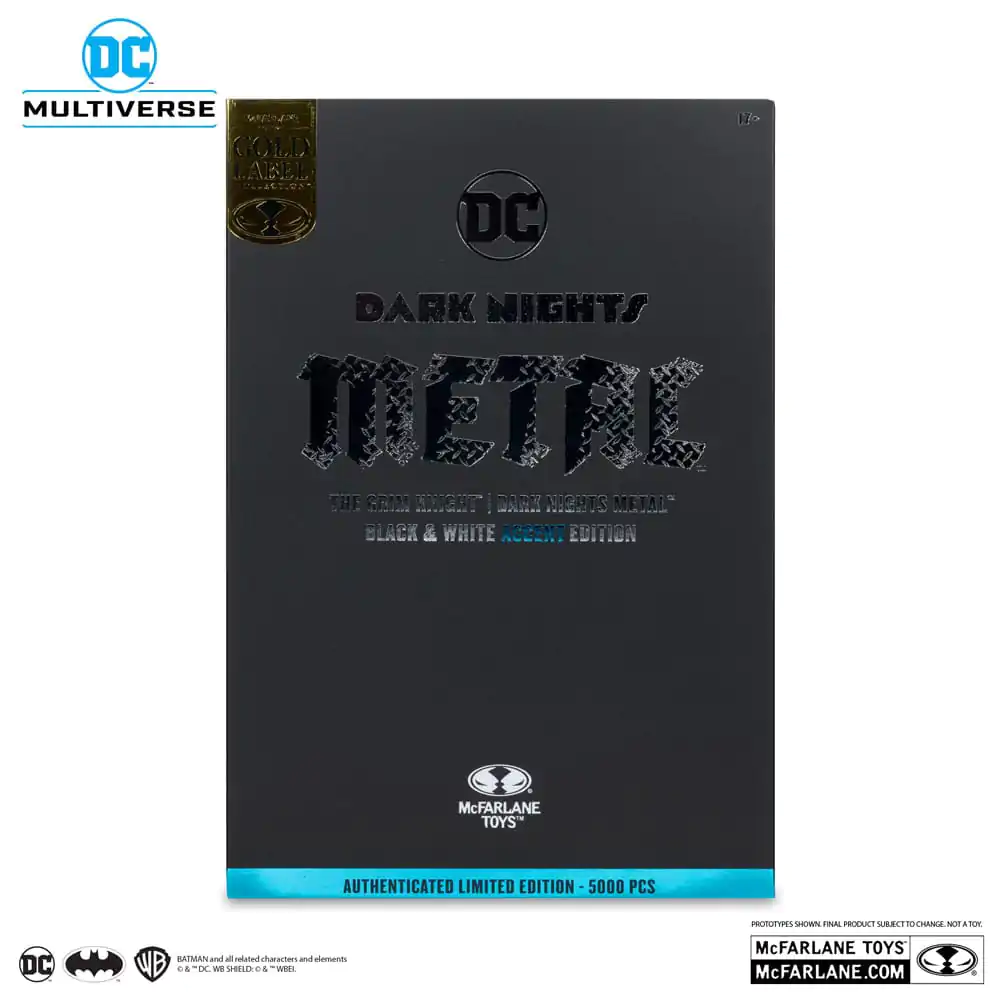 DC Multiverse Akční figurka The Grim Knight (Dark Nights Metal) (Black & White Accent Edition) (Gold Label) 18 cm fotografii produktu
