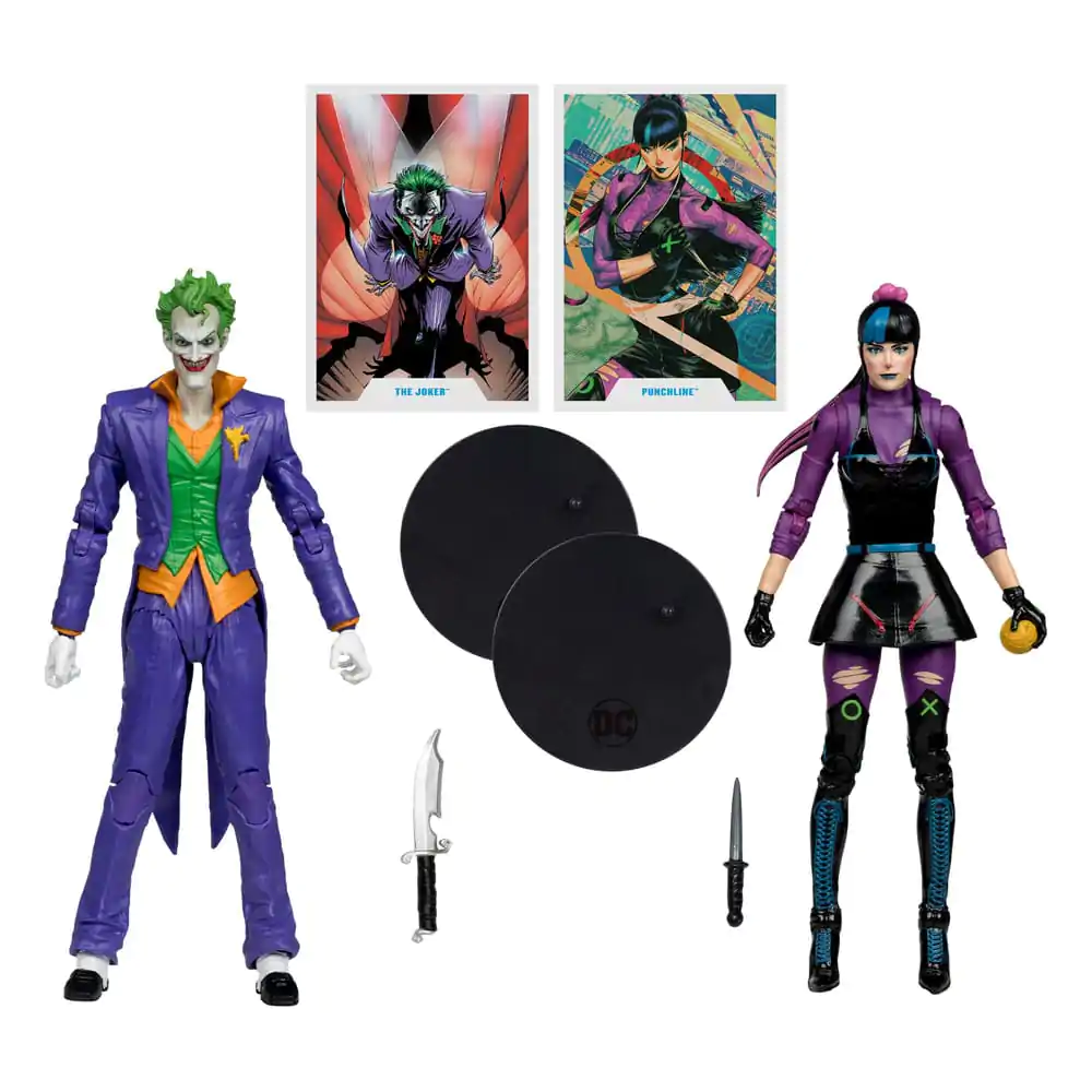 DC Multiverse Akční Figurky Balení 2 The Joker & Punchline 18 cm fotografii produktu