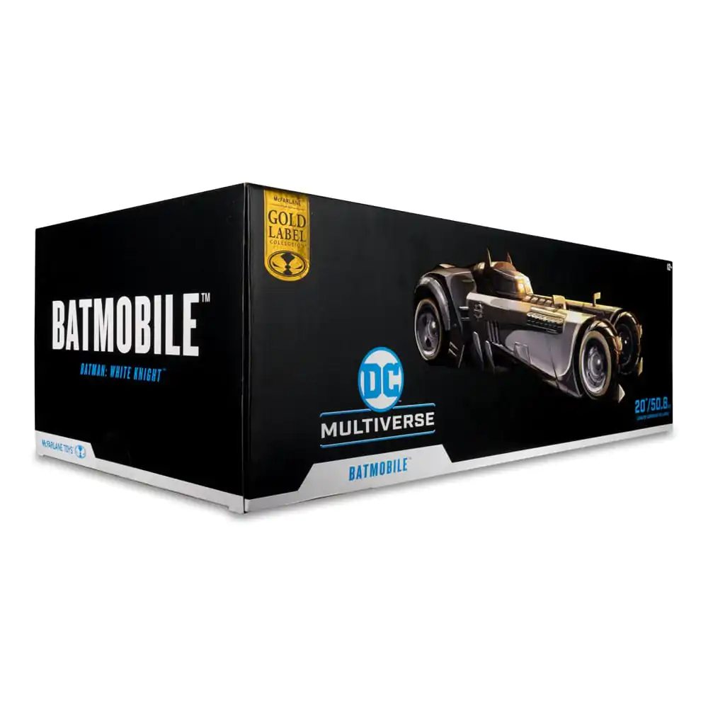 DC Multiverse vozidlo White Knight Batmobile (Gold Label) 18 cm fotografii produktu