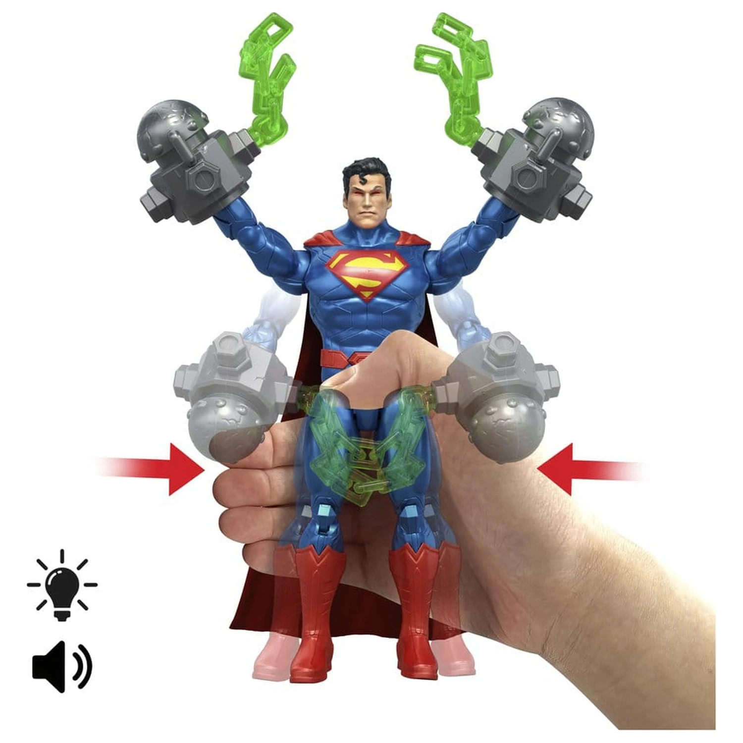 DC Premier akční figurka se zvukem a světlem Heat Vision Superman 16 cm fotografii produktu
