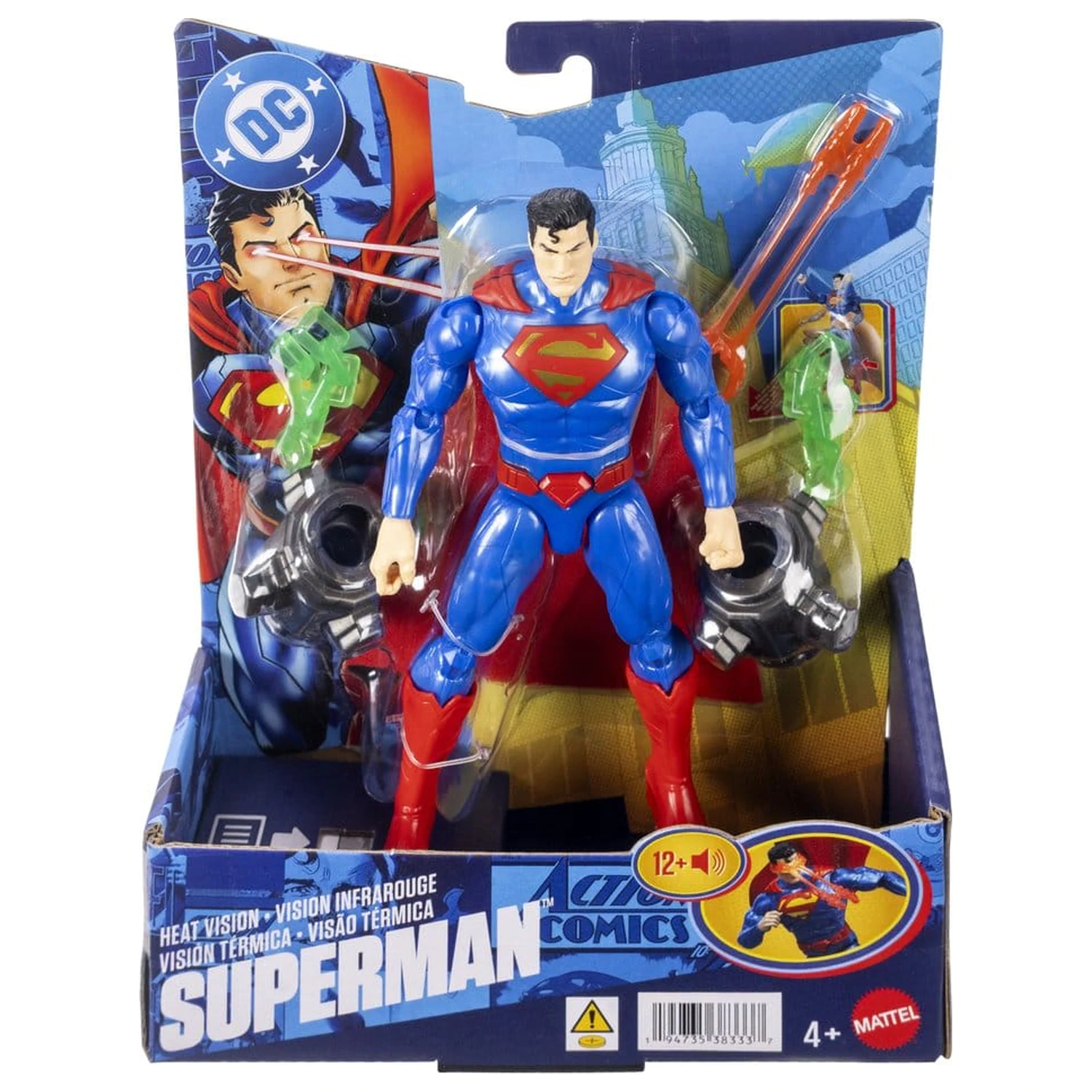 DC Premier akční figurka se zvukem a světlem Heat Vision Superman 16 cm fotografii produktu