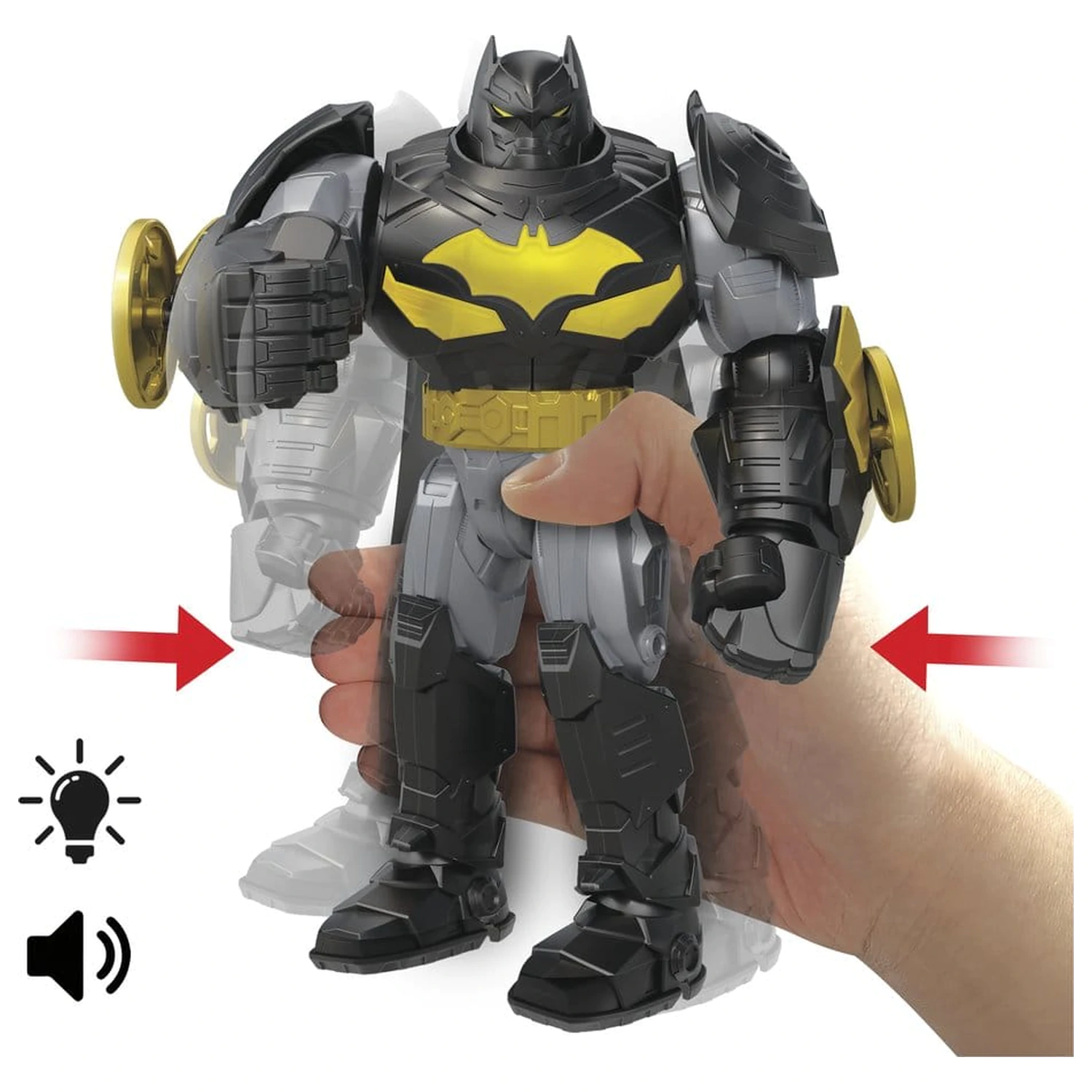 DC Premier akční figurka se zvukem a světlem Mecha Suit Batman 18 cm fotografii produktu