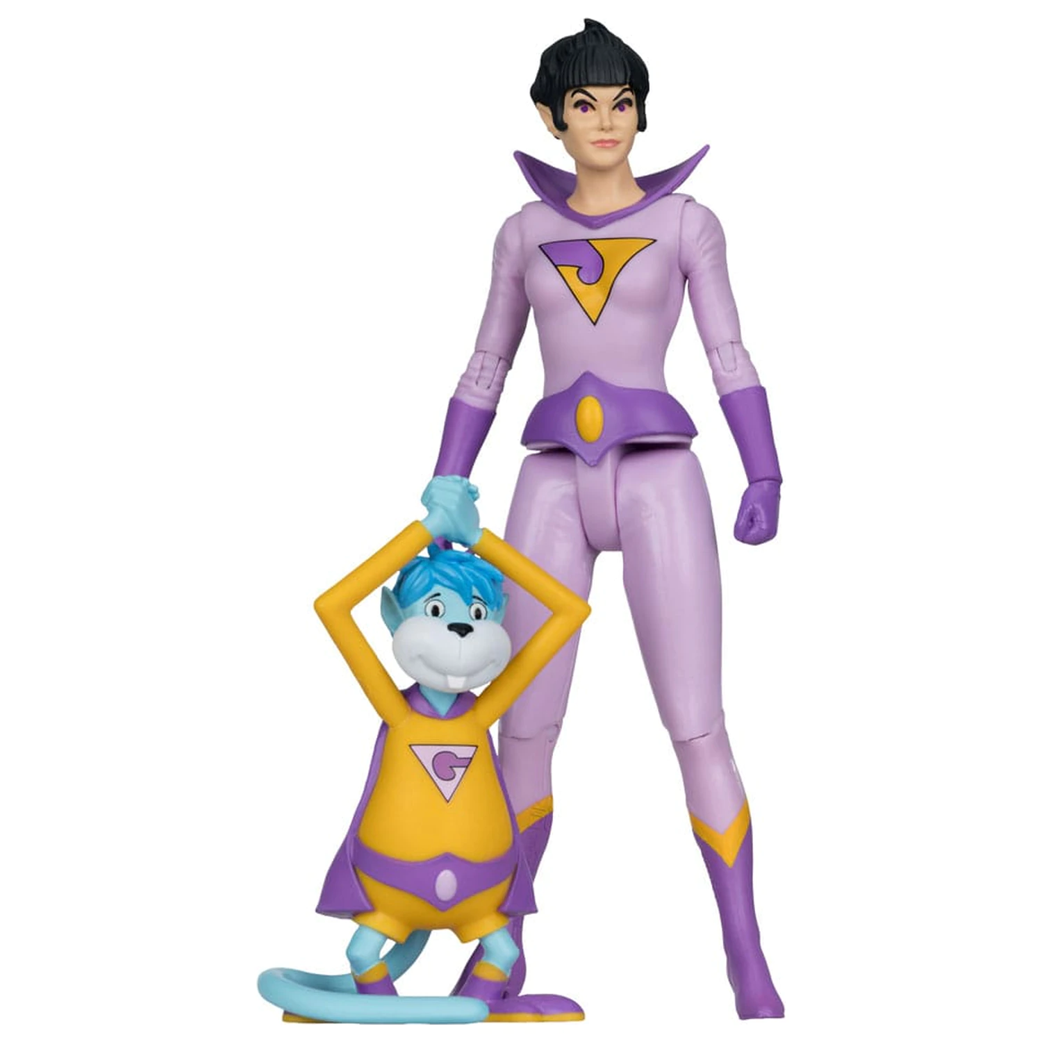 DC Retro Super Friends akční figurka Jayna a Gleek (Red Platinum Edition) 15 cm fotografii produktu