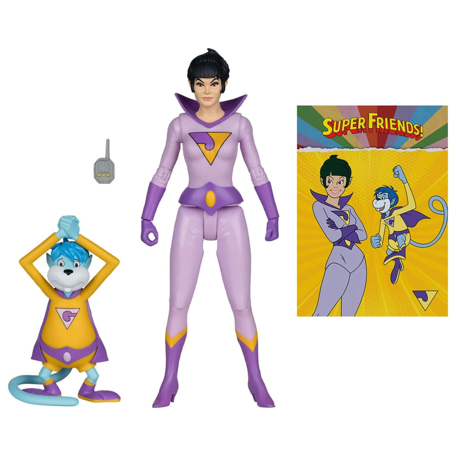 DC Retro Super Friends akční figurka Jayna a Gleek (Red Platinum Edition) 15 cm fotografii produktu