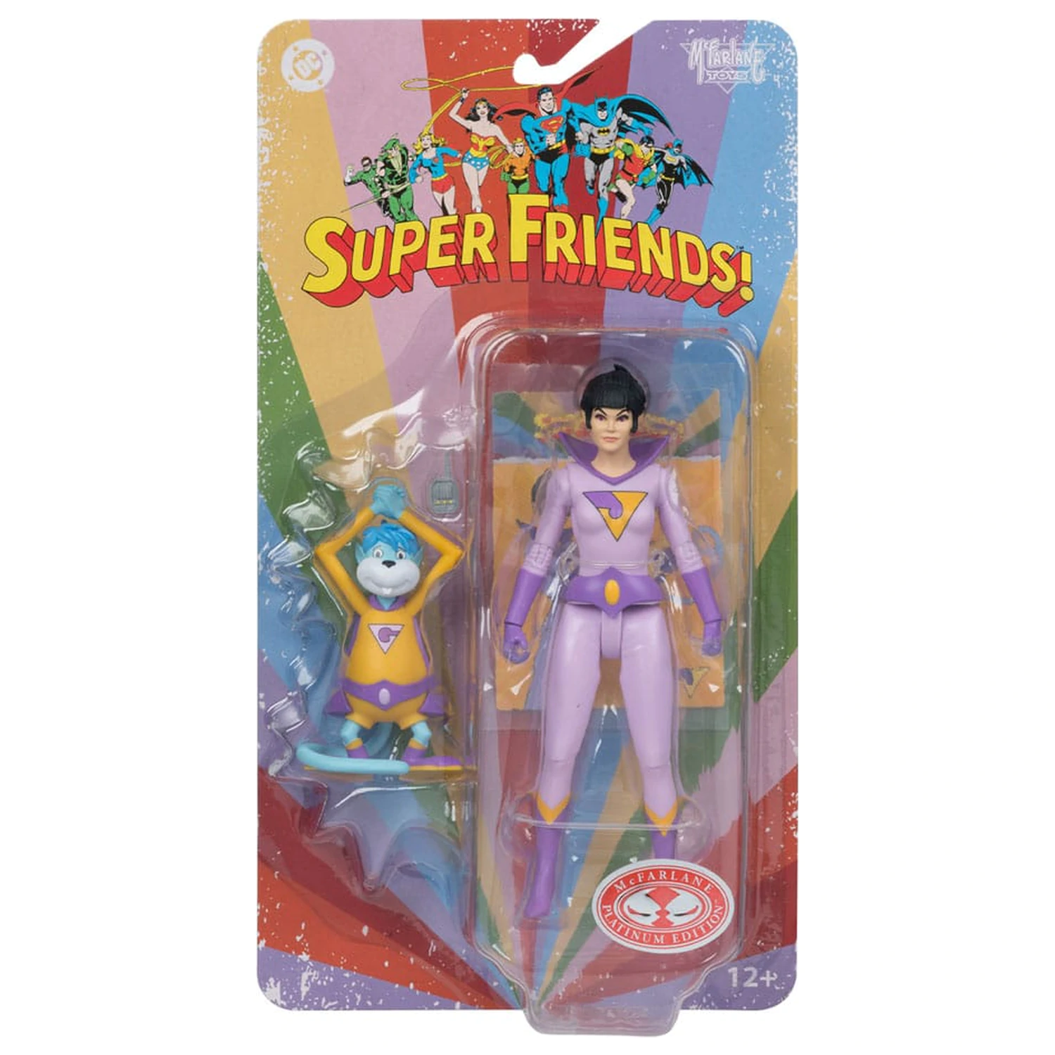 DC Retro Super Friends akční figurka Jayna a Gleek (Red Platinum Edition) 15 cm fotografii produktu