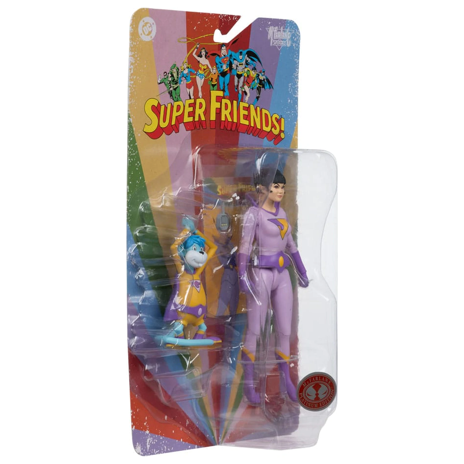 DC Retro Super Friends akční figurka Jayna a Gleek (Red Platinum Edition) 15 cm fotografii produktu