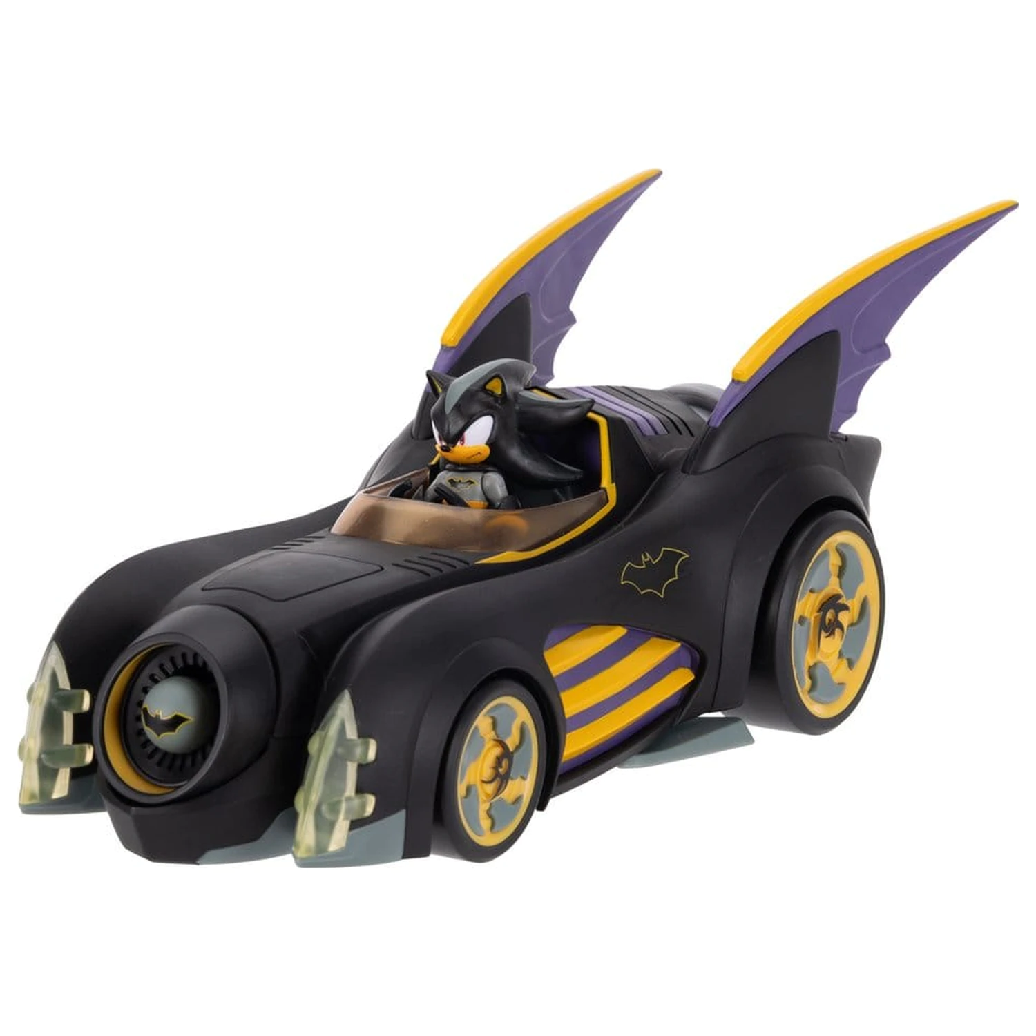 DC x Sonic - The Hedgehog akční figurka s vozidlem Shadow Batman & Batmobile 6 cm fotografii produktu