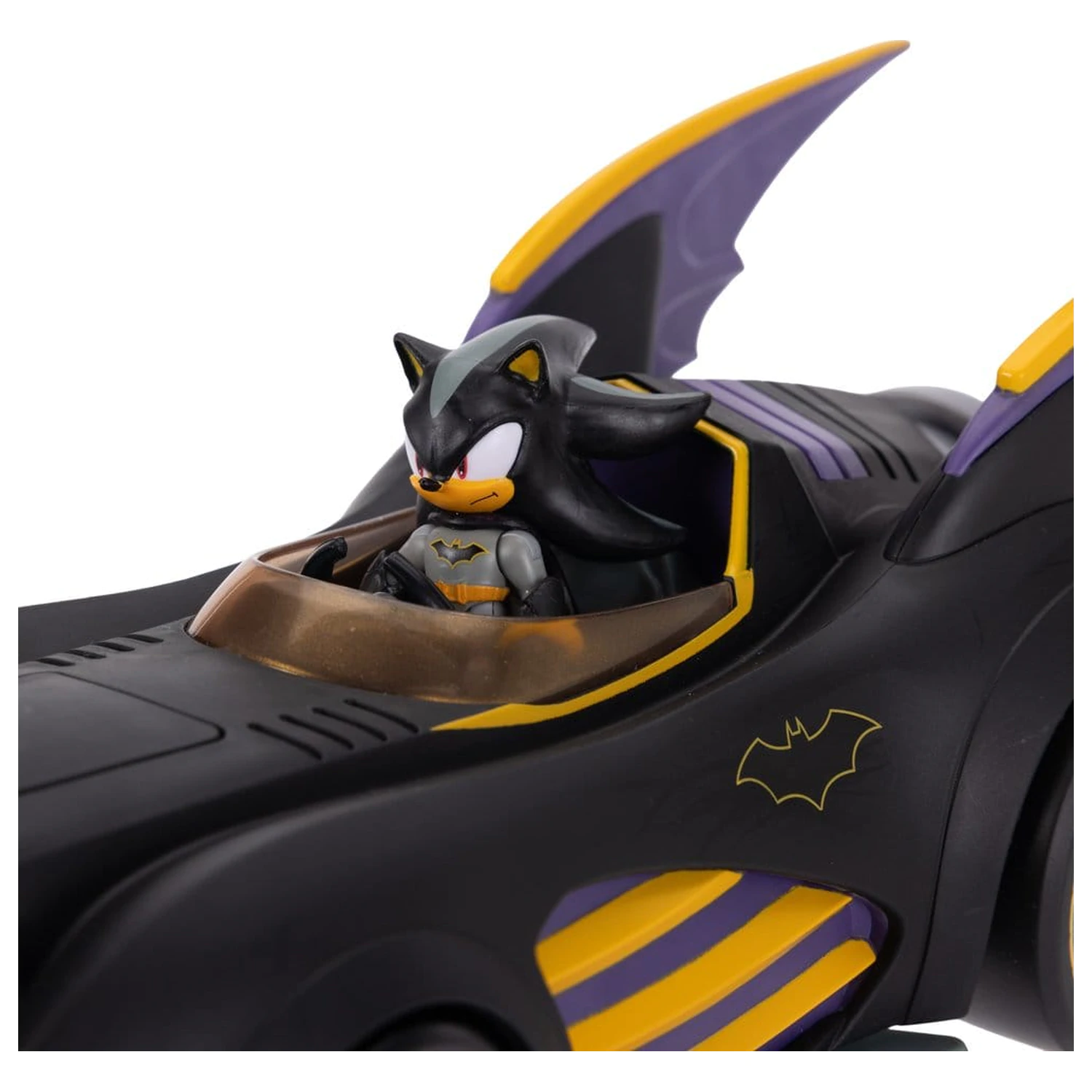 DC x Sonic - The Hedgehog akční figurka s vozidlem Shadow Batman & Batmobile 6 cm fotografii produktu
