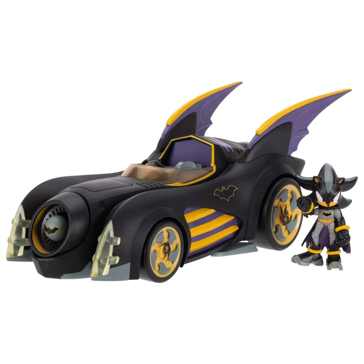 DC x Sonic - The Hedgehog akční figurka s vozidlem Shadow Batman & Batmobile 6 cm fotografii produktu