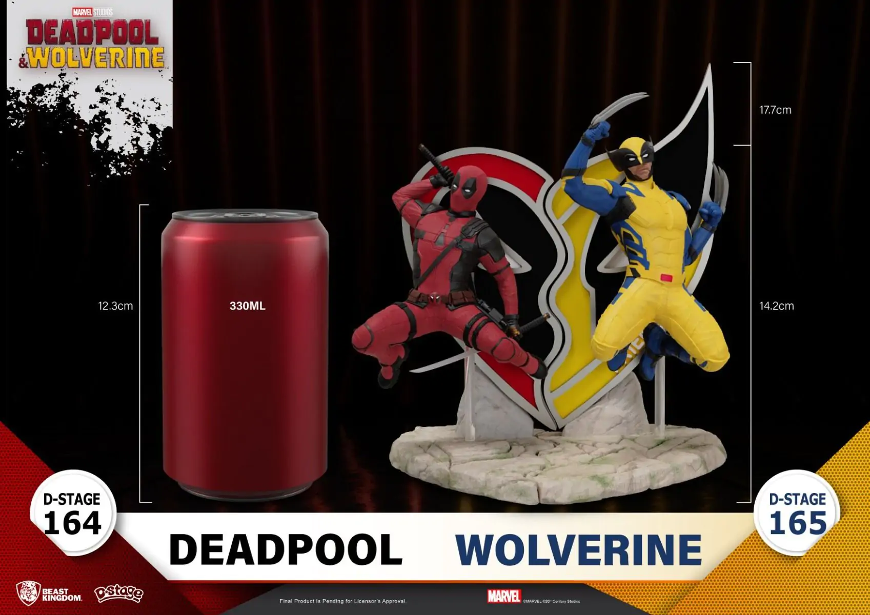 Deadpool 3 D-Stage PVC Diorama Wolverine 16 cm fotografii produktu