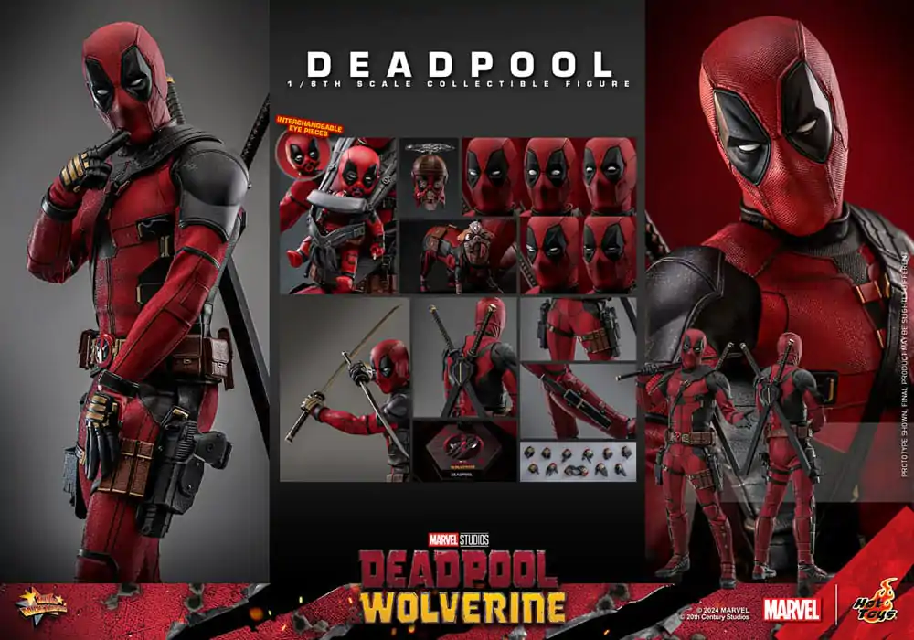 Deadpool & Wolverine Movie Masterpiece Akční figurka 1/6 Deadpool 31 cm fotografii produktu