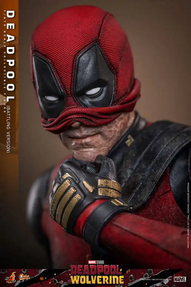 Deadpool & Wolverine Movie Masterpiece Akční figurka 1/6 Deadpool (Battling Version) 31 cm fotografii produktu