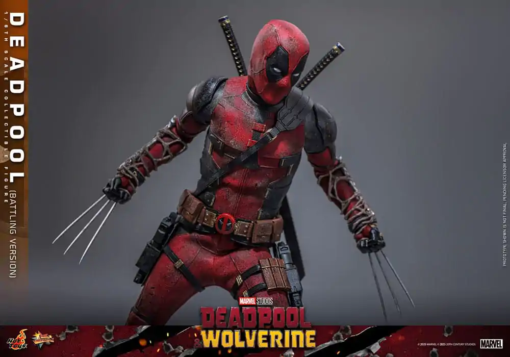 Deadpool & Wolverine Movie Masterpiece Akční figurka 1/6 Deadpool (Battling Version) 31 cm fotografii produktu