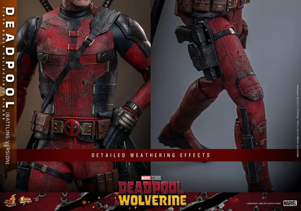 Deadpool & Wolverine Movie Masterpiece Akční figurka 1/6 Deadpool (Battling Version) 31 cm fotografii produktu