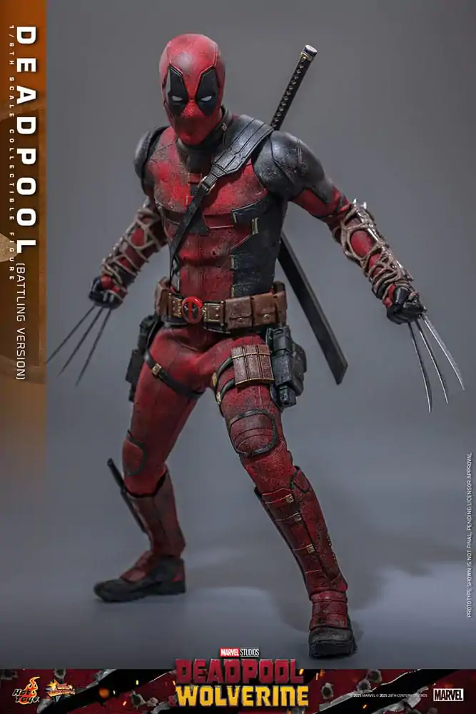 Deadpool & Wolverine Movie Masterpiece Akční figurka 1/6 Deadpool (Battling Version) 31 cm fotografii produktu