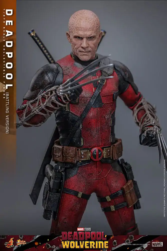 Deadpool & Wolverine Movie Masterpiece Akční figurka 1/6 Deadpool (Battling Version) 31 cm fotografii produktu