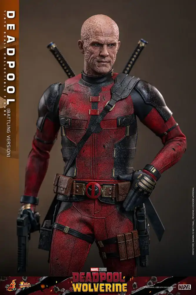 Deadpool & Wolverine Movie Masterpiece Akční figurka 1/6 Deadpool (Battling Version) 31 cm fotografii produktu