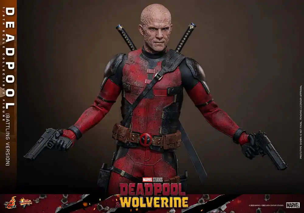 Deadpool & Wolverine Movie Masterpiece Akční figurka 1/6 Deadpool (Battling Version) 31 cm fotografii produktu