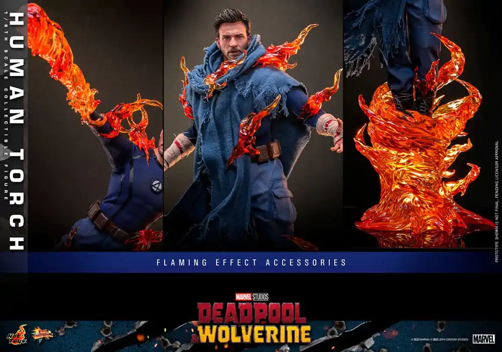 Deadpool & Wolverine Movie Masterpiece akční figurka 1/6 Human Torch 31 cm fotografii produktu